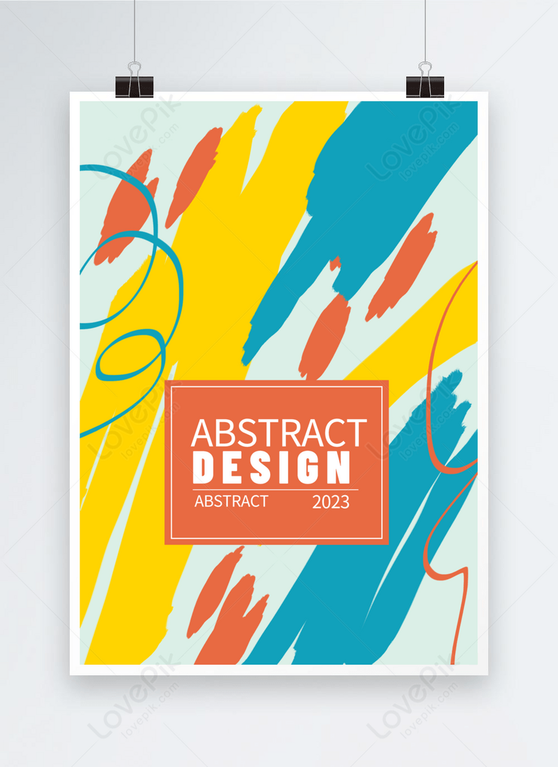 Color graffiti abstract poster template image_picture free download ...