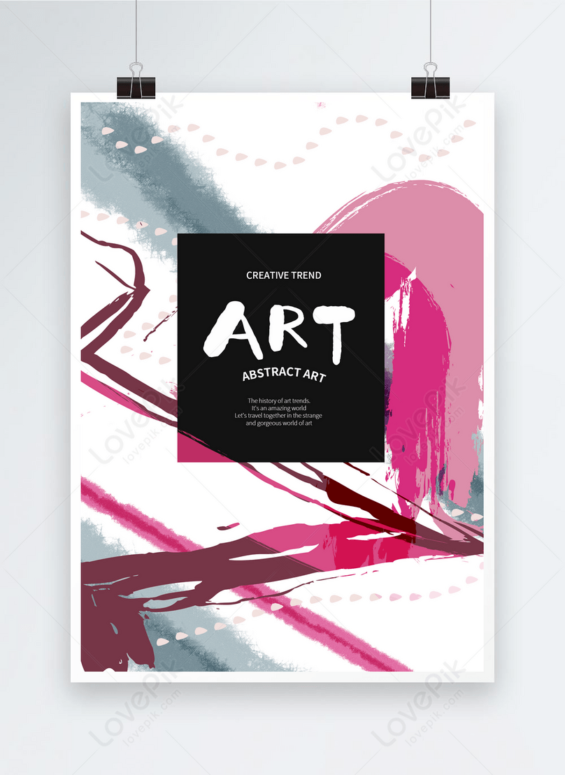 Artistic creativity trend abstract poster template image_picture free ...