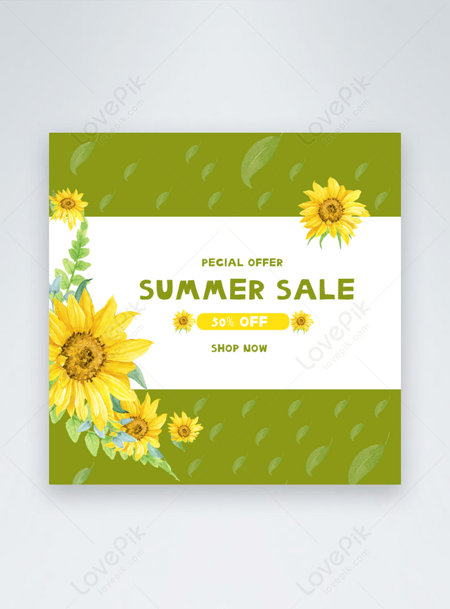 Venta De Girasoles | Descarga Plantilla de diseño PSD Gratuita - Lovepik