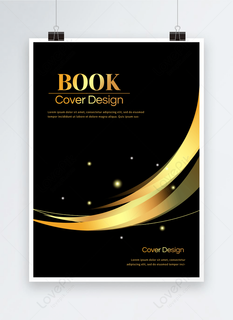 Cartel De Oro Negro Para La Educación En La Portada Del Libro | Descarga  Plantilla de diseño PSD Gratuita - Lovepik