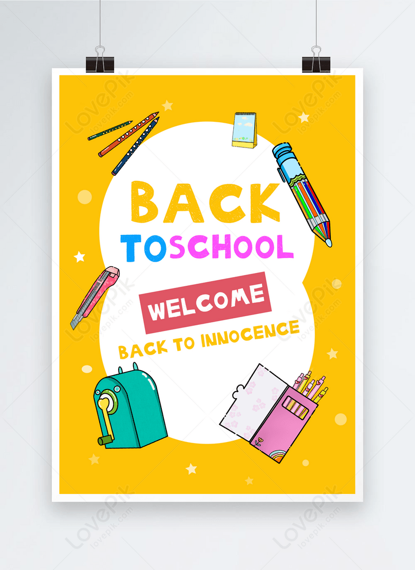 Back to school poster creative poster template image_picture free ...