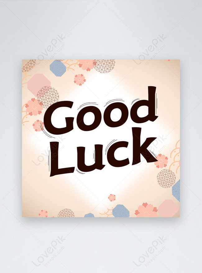 Good Luck Card Yellow Social Media Template Image_Picture Free Download  466687455_Lovepik.Com