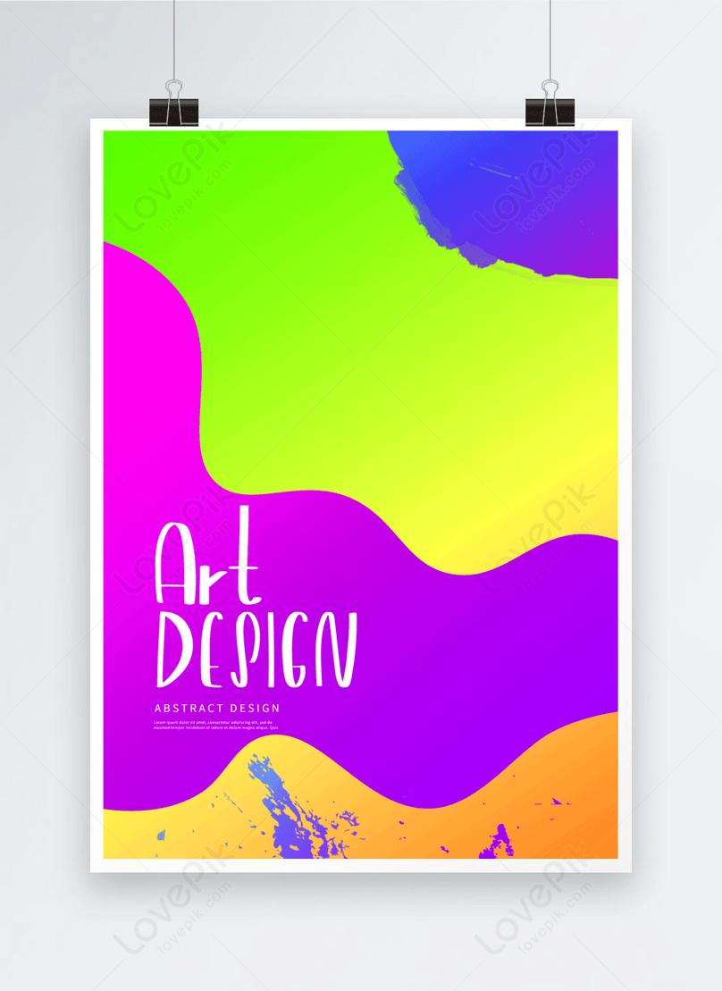 Art Fluid Abstract Fashion Color Poster Template Image Picture Free 