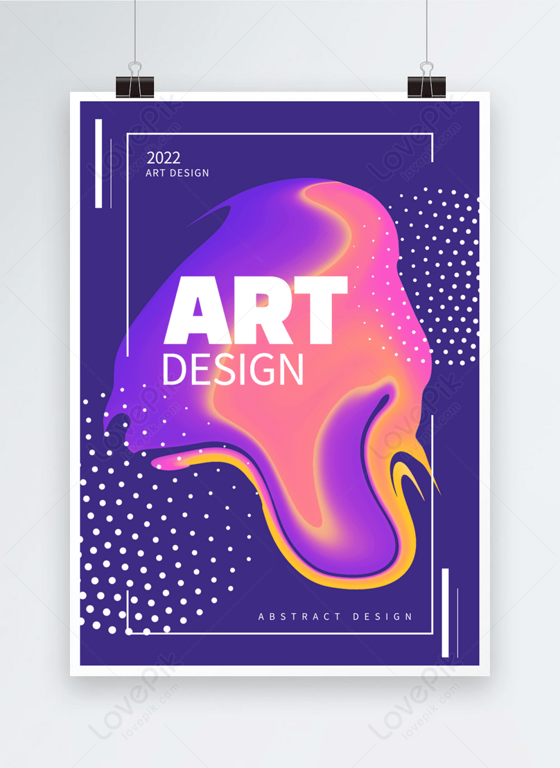 Artistic fluid abstract color poster template image_picture free ...