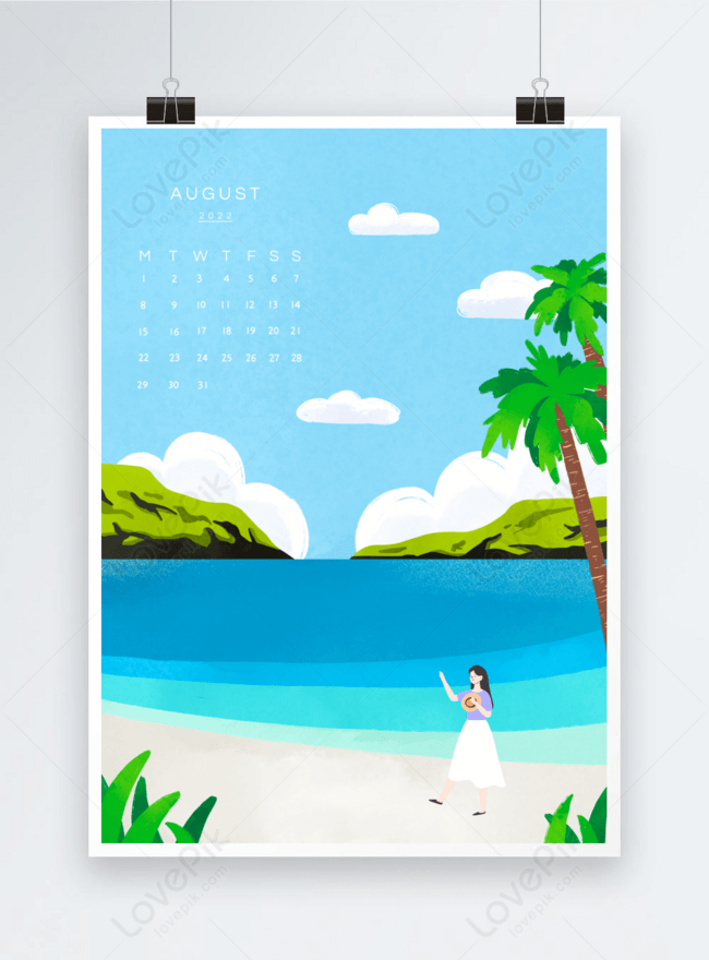 Template Poster Kartun Kalendar Agustus Untuk Diunduh Gratis Lovepik 5289