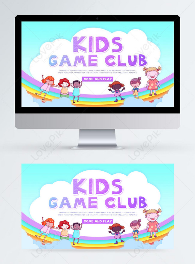 Mẫu ♪ Childrens Club Cầu Vồng Chơi Thân ♪ Với Thiết Kế Chuyên Nghiệp