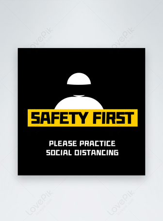 Safe social distance sticker social media, Security,  social,  distance template