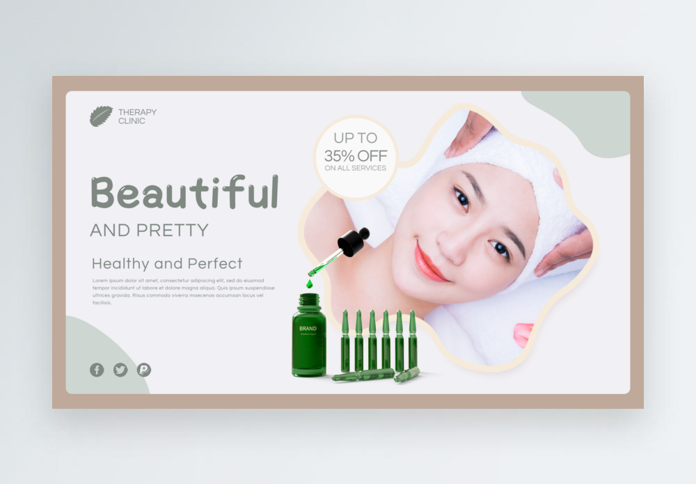 Fresh and simple skin care packaging design template image_picture free  download 401615901_