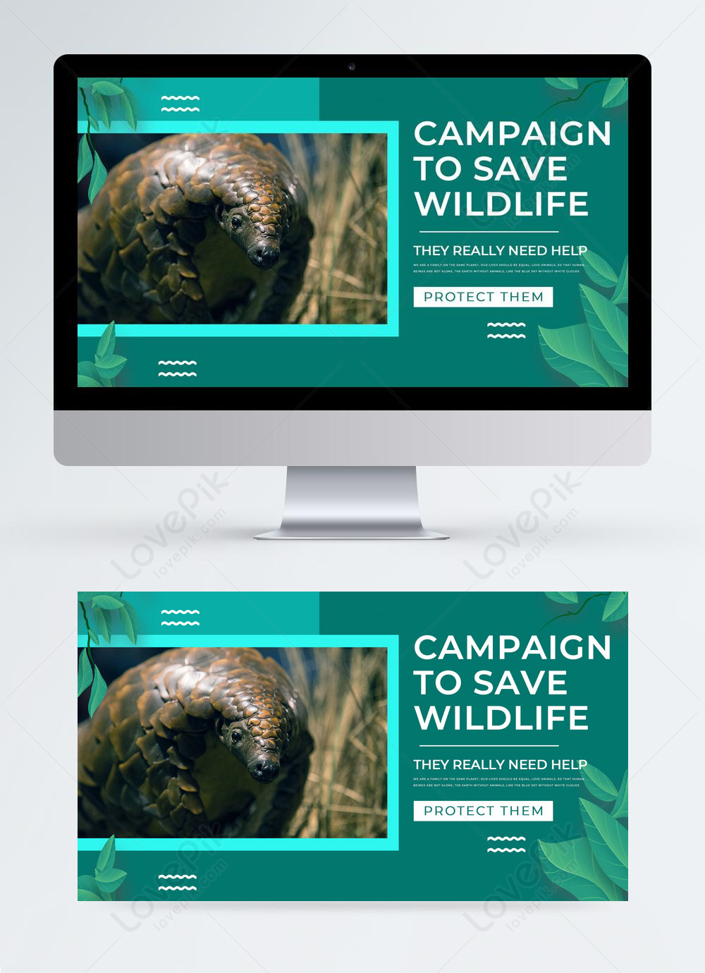 dark-green-wildlife-protection-poster-template-image-picture-free