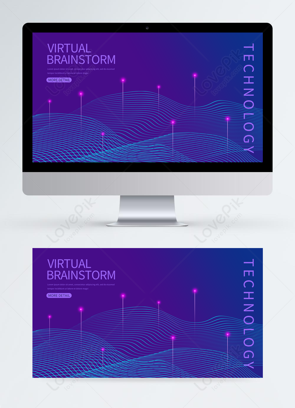 Purple line ai banner template image_picture free download 466405474 ...