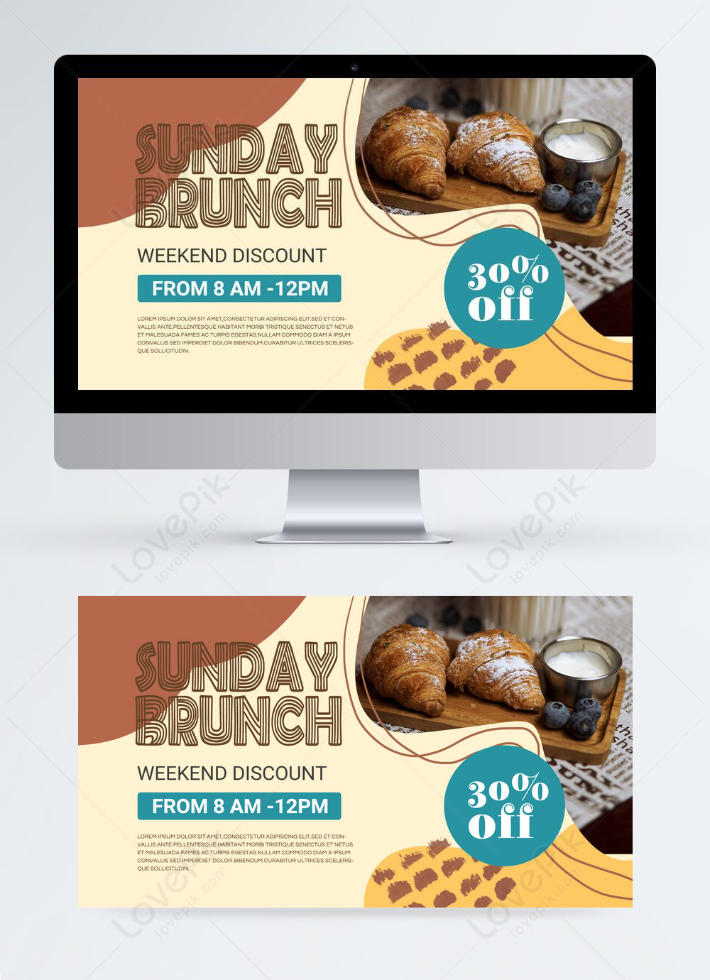 Yellow line graffiti brunch graphic design template image_picture free ...