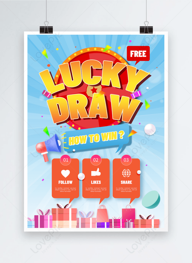 Lucky Draw Banner Vector Art, Icons, and Graphics for Free Download