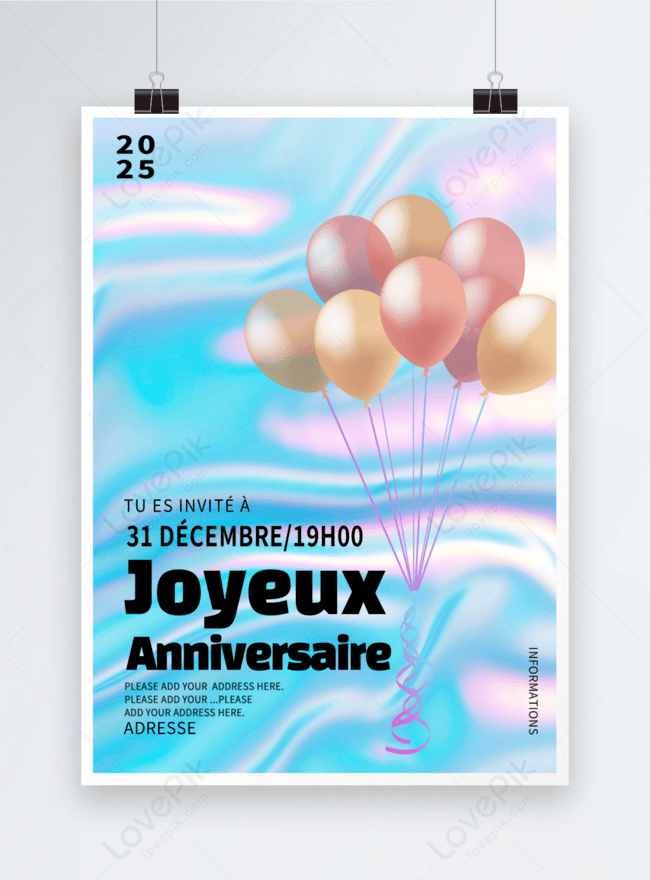 happy-birthday-laser-balloon-blue-french-promotional-poster-template