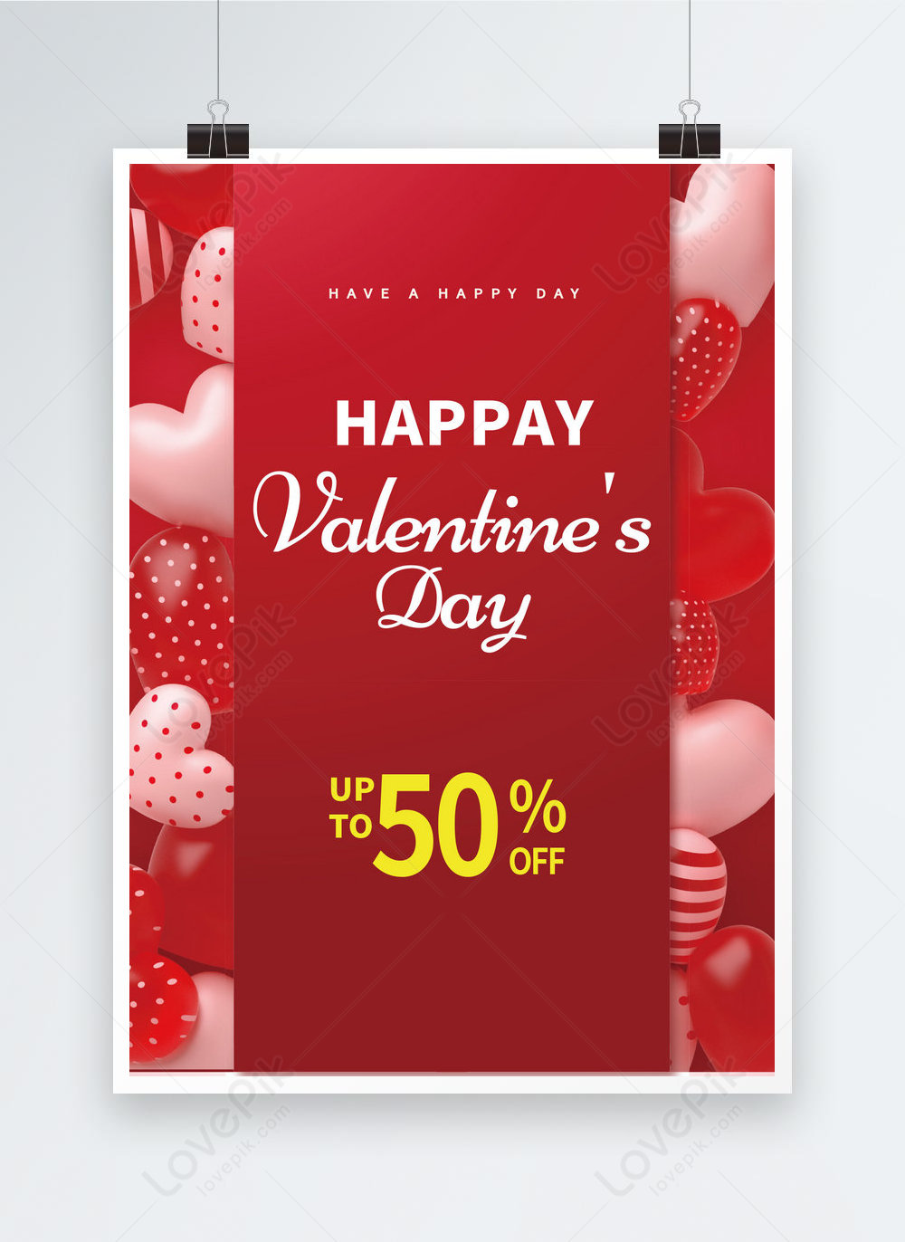 3d-valentines-day-promotional-romantic-red-balloon-poster-template