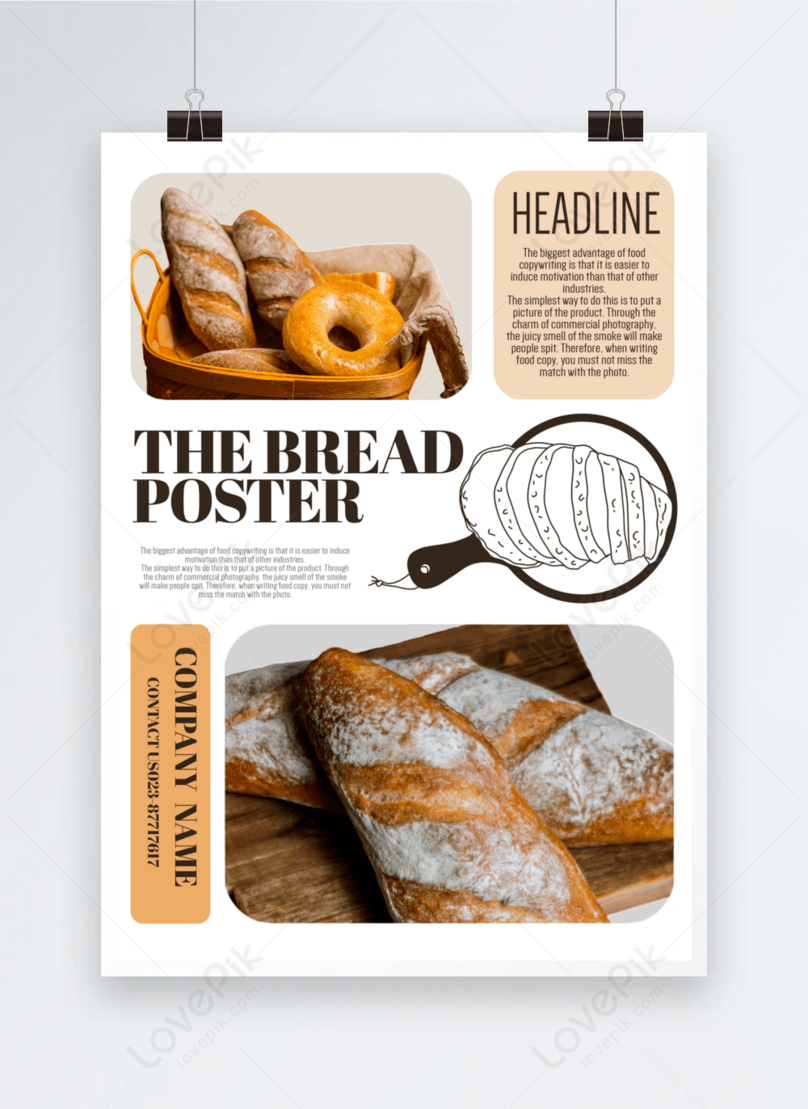 Delicious food bread template template image_picture free download ...