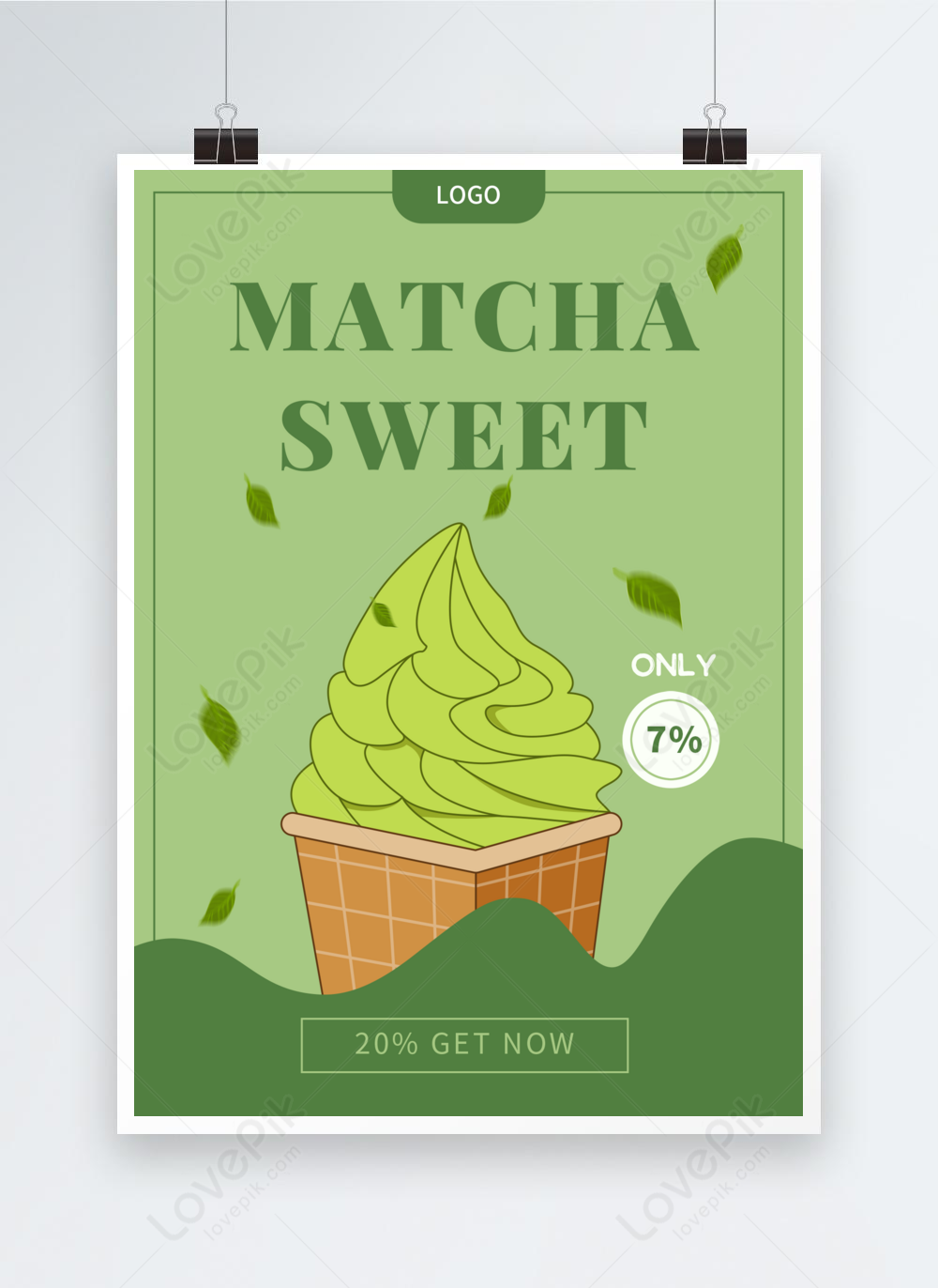 Green Matcha Ice Cream New Product Poster Template Image Picture Free Download 466245976 Lovepik Com