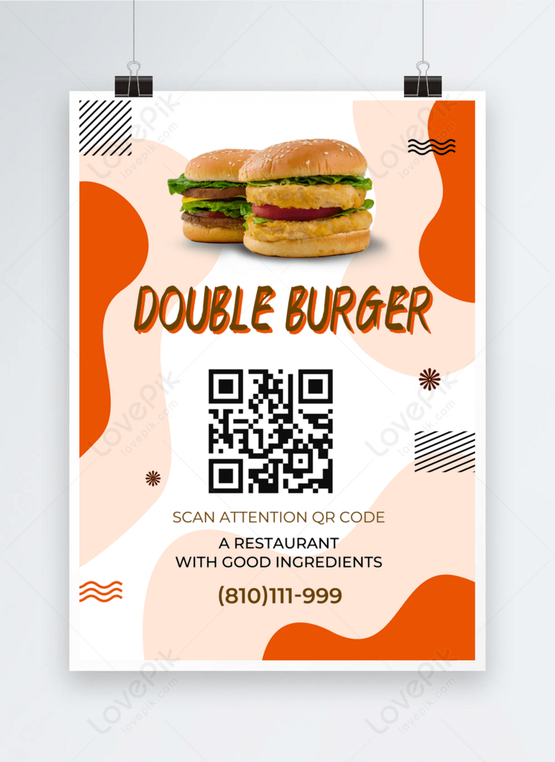 Hamburger poster food template image_picture free download 466474703 ...