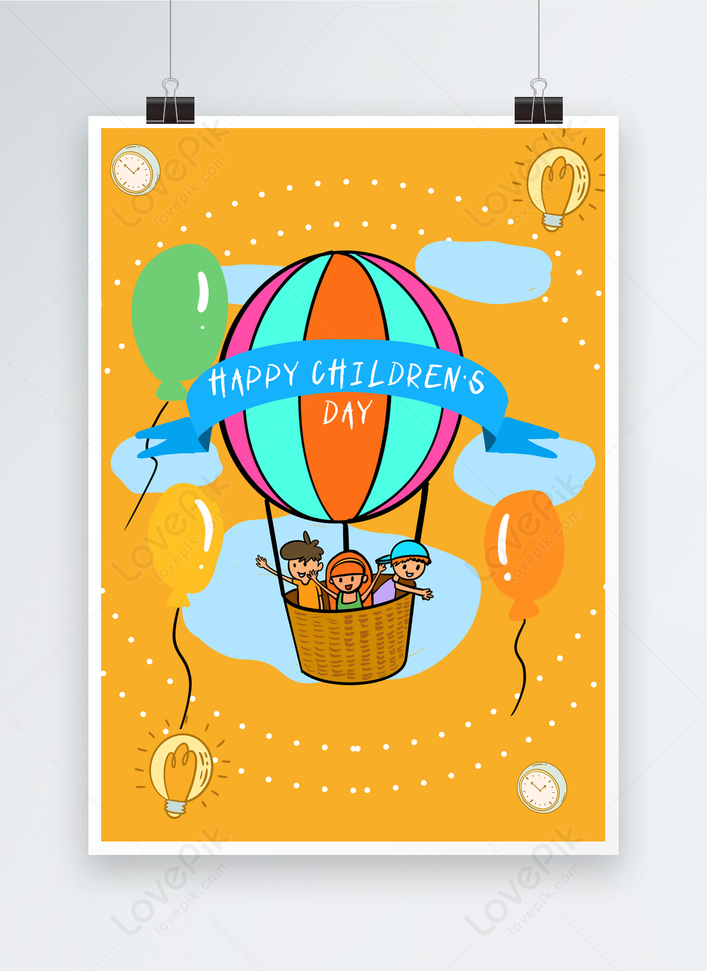 yellow-childrens-day-card-template-image-picture-free-download
