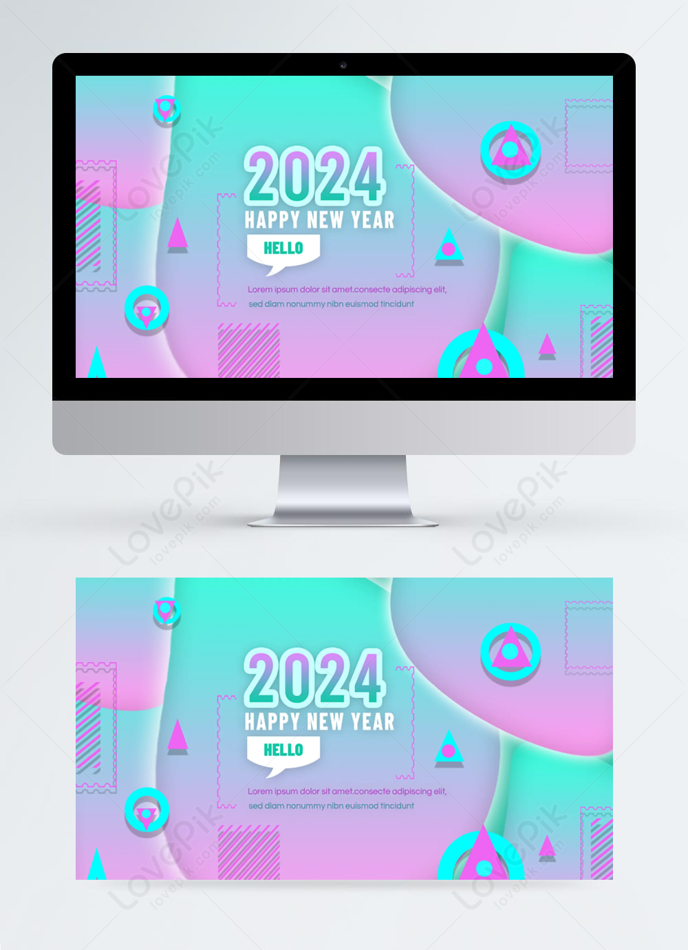 Colorful Gradient Geometric 2024 New Year Holiday Party Web Banner   Lovepik Colorful Gradient Geometric 2024 New Year Holiday Party Web Banner Image 13248785 Detail 