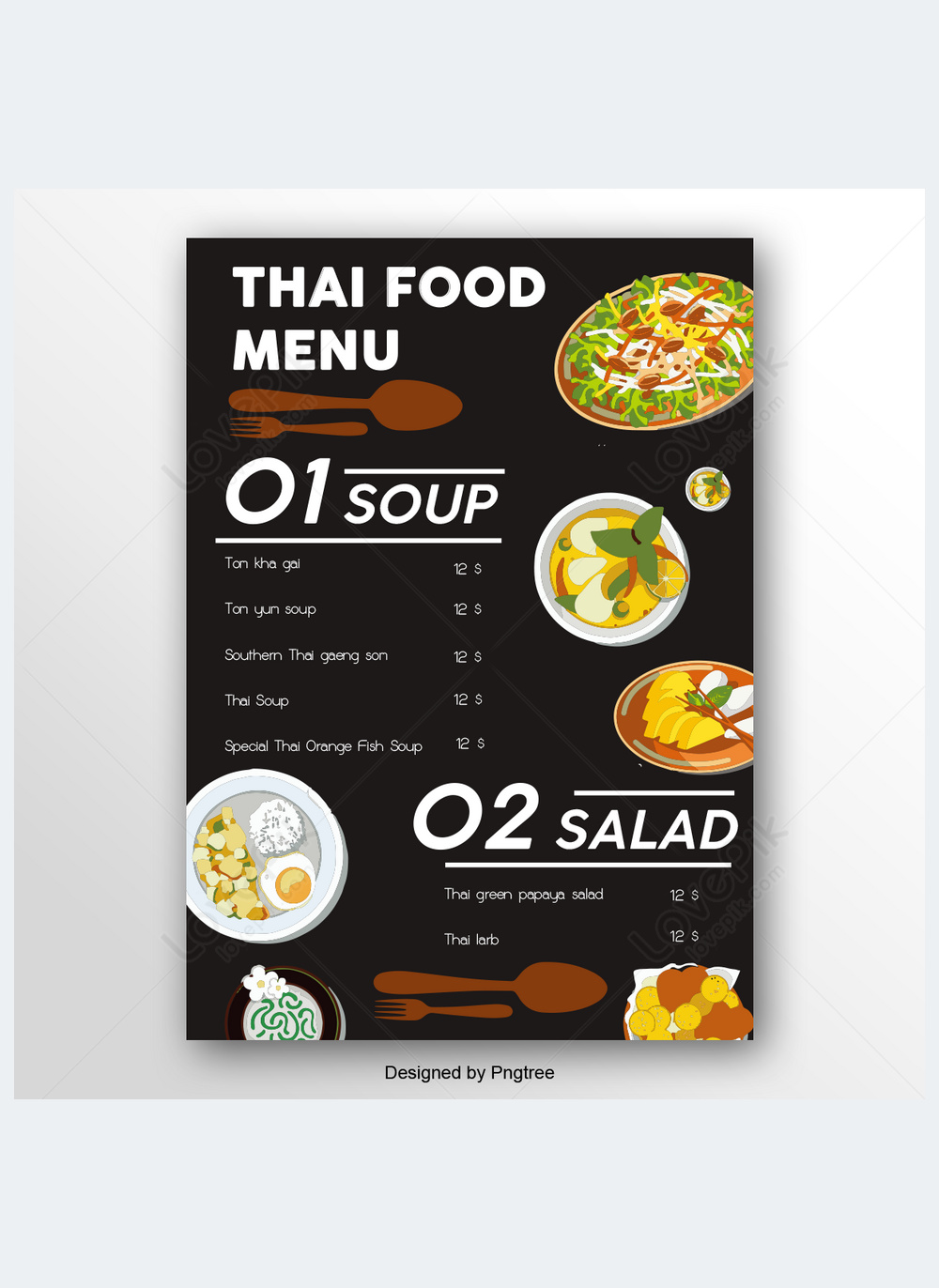 Thai food menu design template image_picture free download 463700475 ...