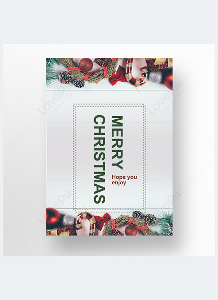 Gray physical Korean Christmas invitation, liver medicine, grey, green plants template