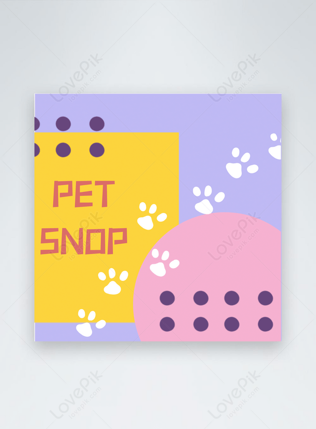 Animal cat paw print purple template image_picture free download ...