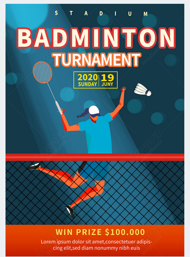 Badminton club flyer template template image_picture free download ...