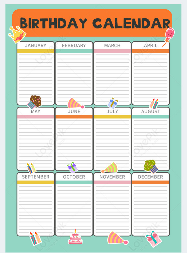 Birthday calendar template template image_picture free download ...