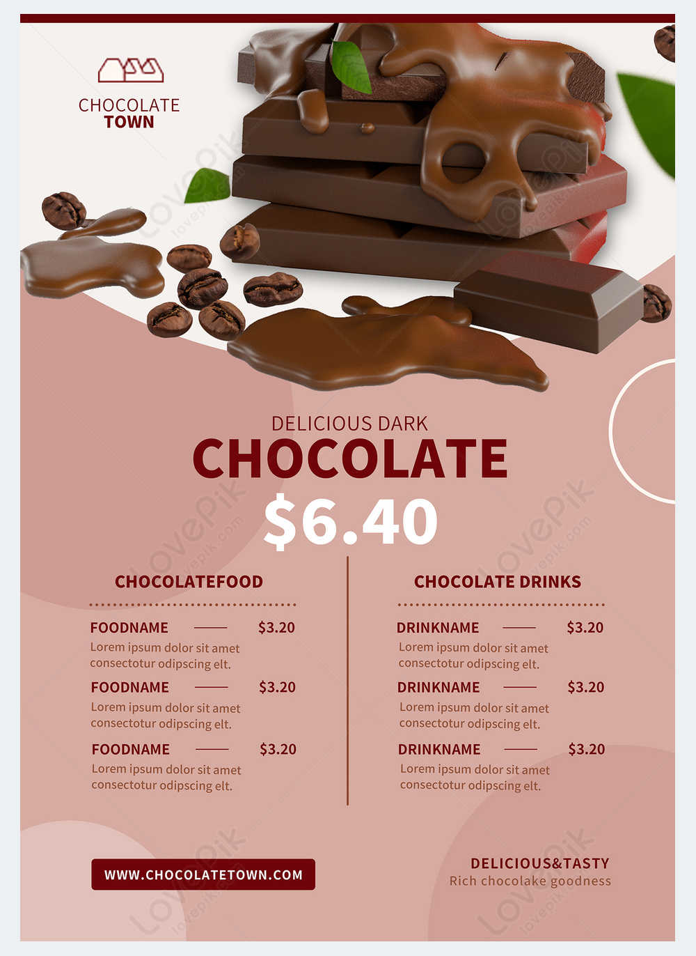 Cafe chocolate menu template image_picture free download 466865001 ...