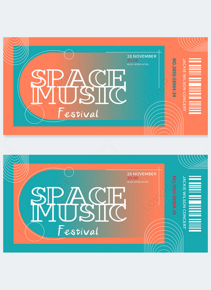Music concert ticket template, music performance, music tickets template