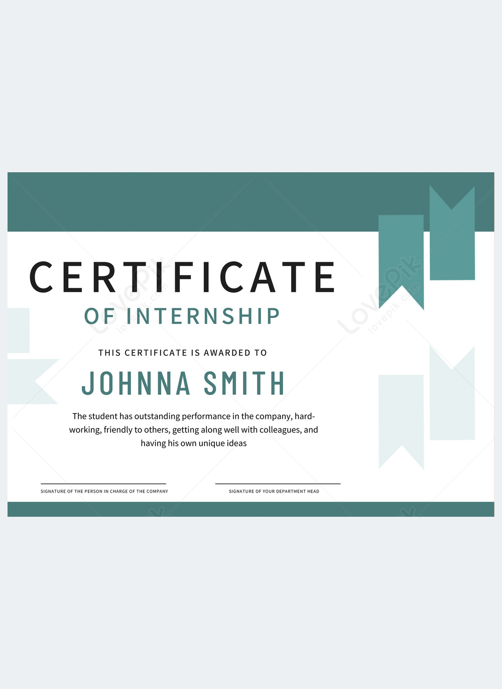 Internship certificate in geometric simplicity template image_picture ...