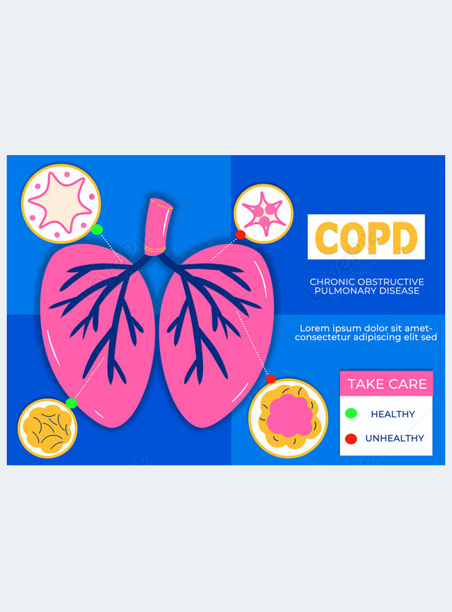 Medical brochure lung health infographic template image_picture free ...