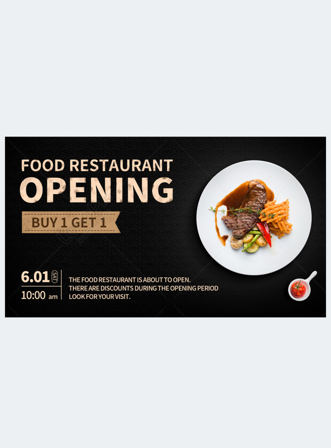 Restaurant opening promotion promotion banner template image_picture ...