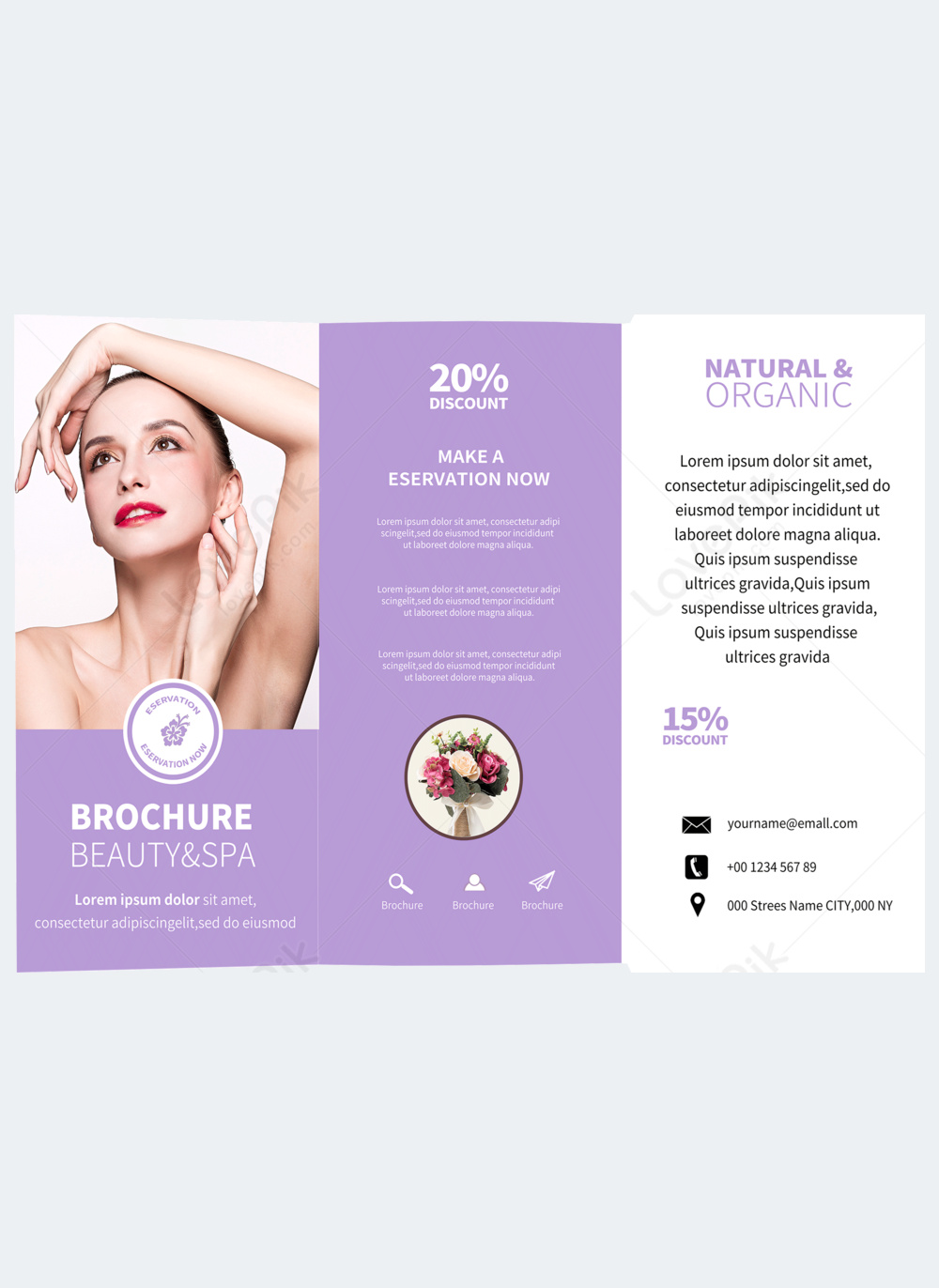 Spa tri-fold brochure template template image_picture free download ...