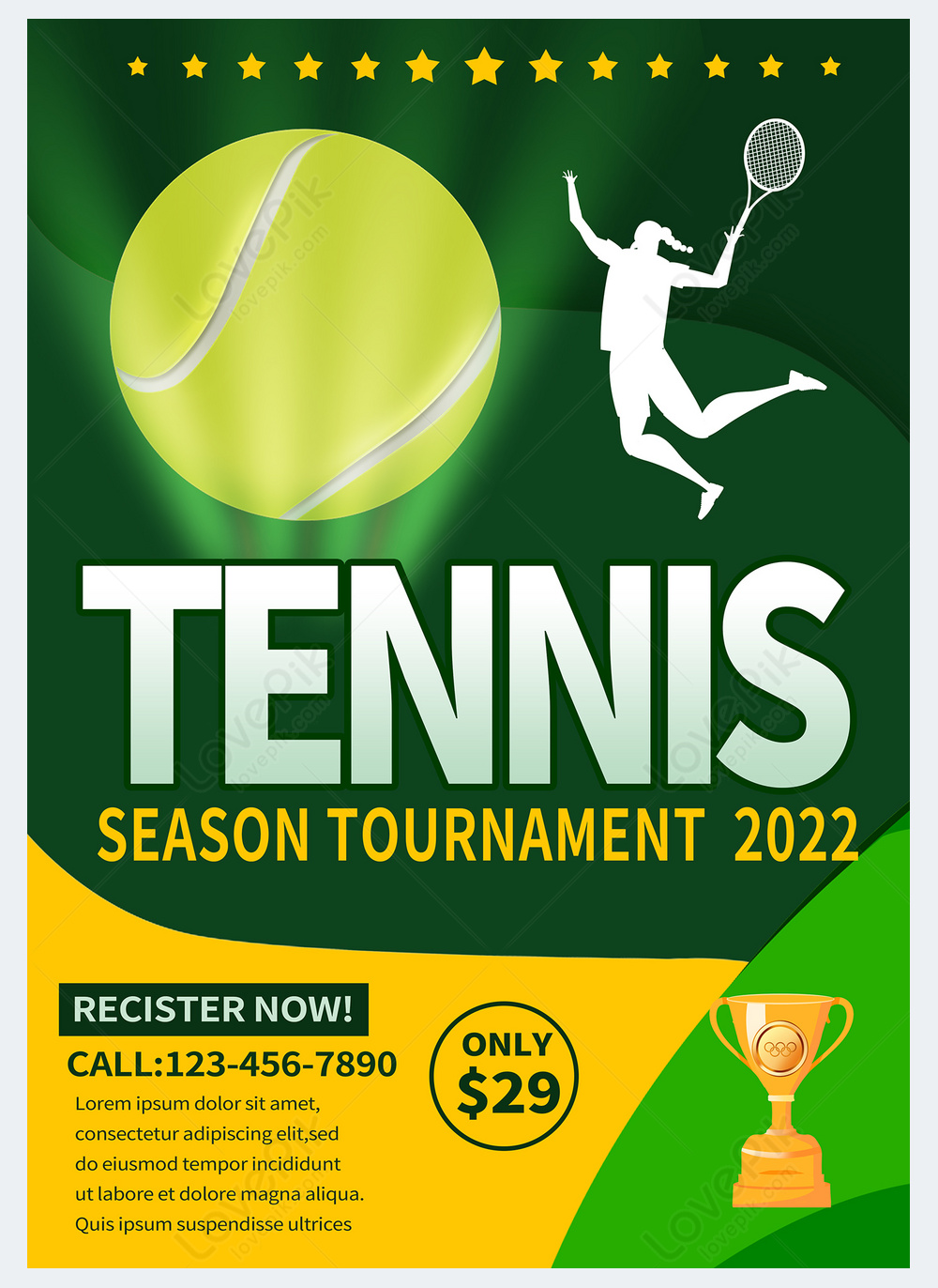 Tennis match flyer template template image_picture free download ...