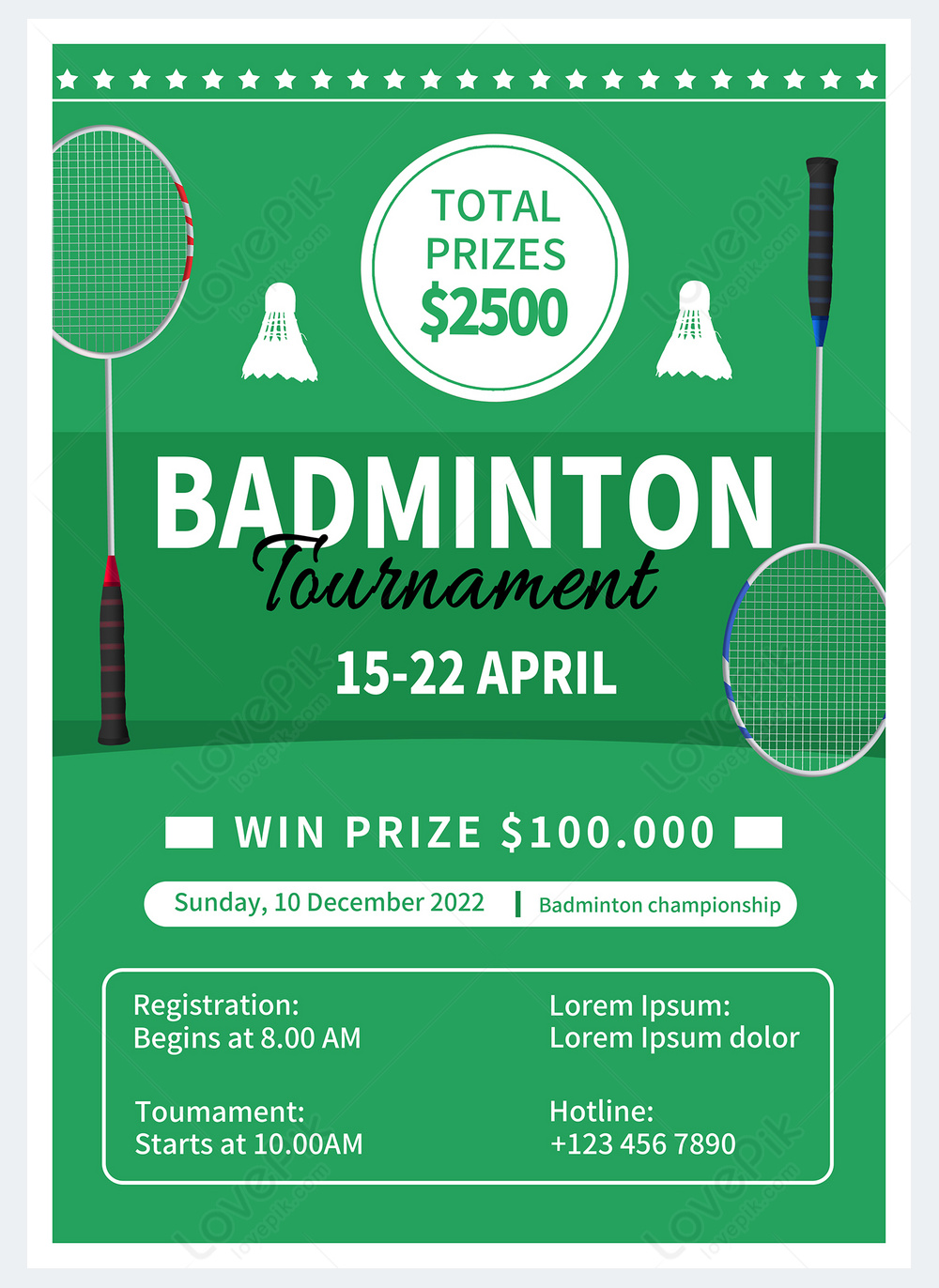 Badminton flyer sports template template image_picture free download ...