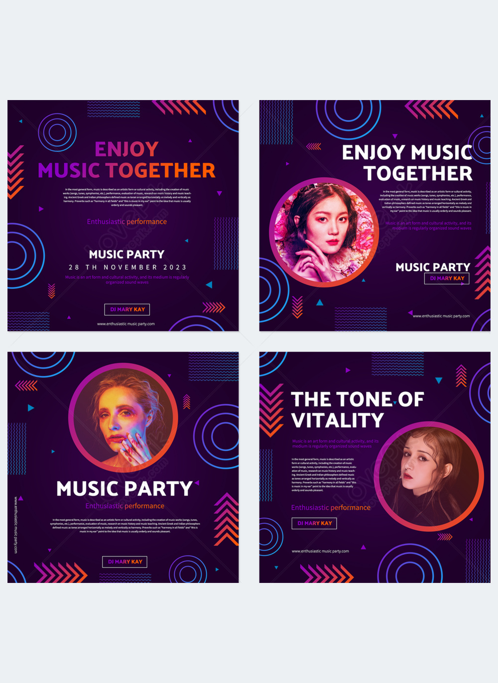 Music concert geometric style illustration template image_picture free ...