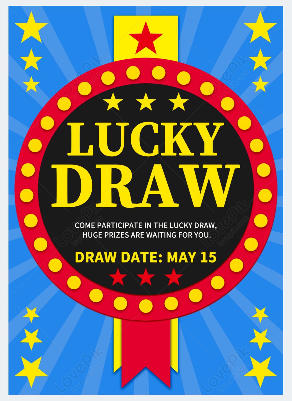 Lucky Draw Coupon Cdr File Template Free Download | Graficsea