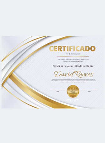 Modern golden gradient lines business company certificate, Certificate, honor certificate, business certificate template