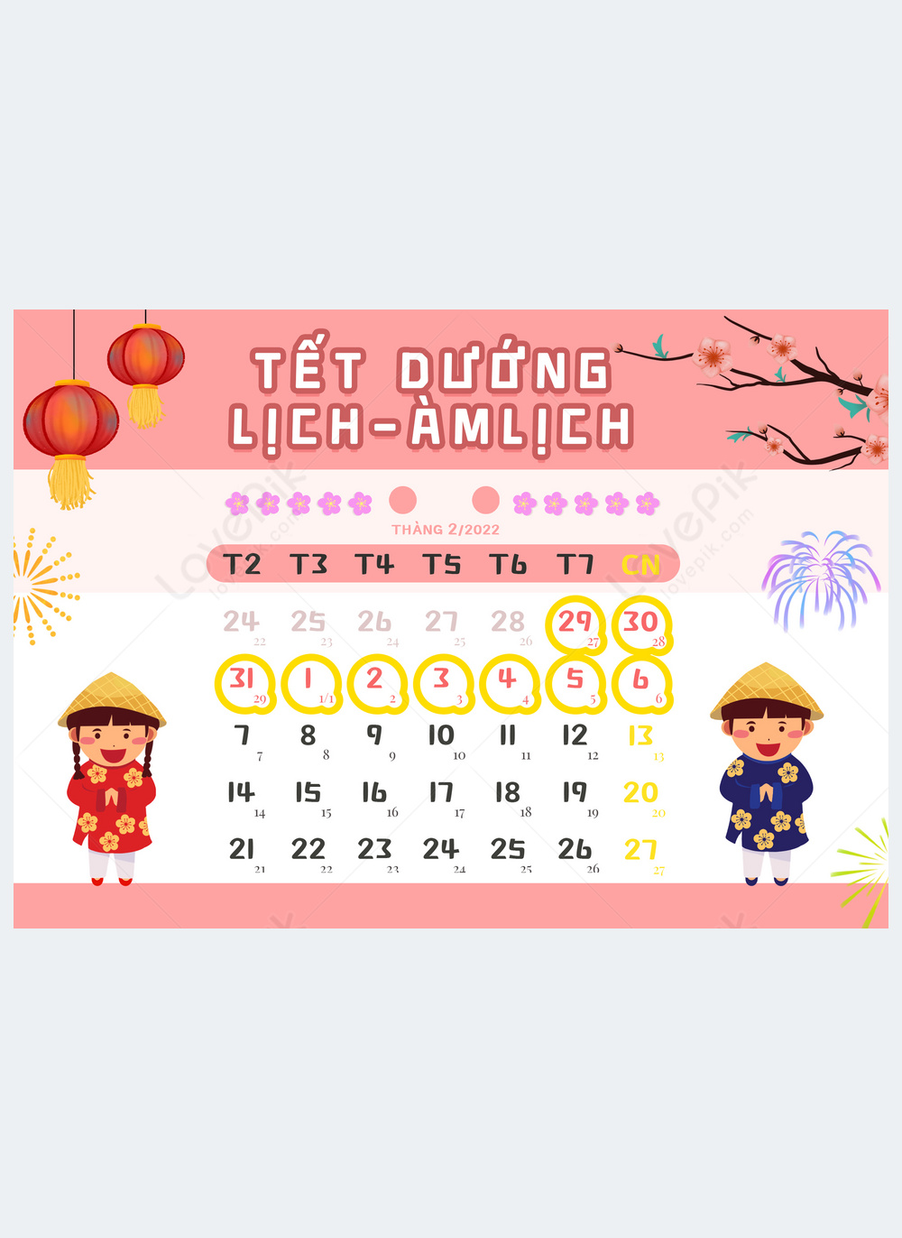 Tet Holiday 2025 Vietnam Calendar 