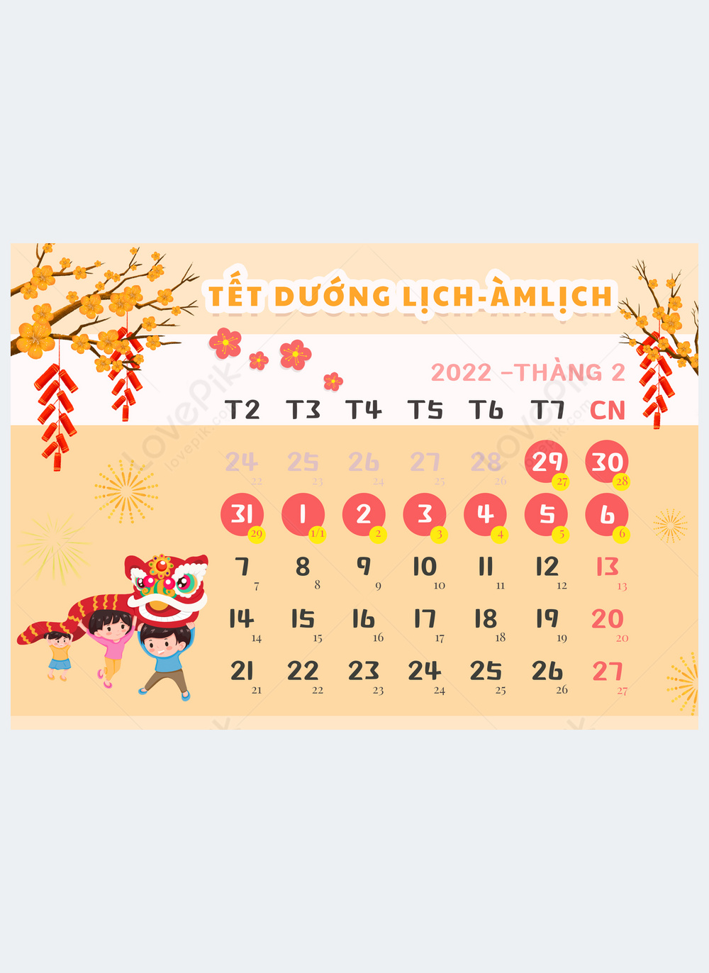 Vietnam tet holiday calendar light yellow poster template image_picture ...