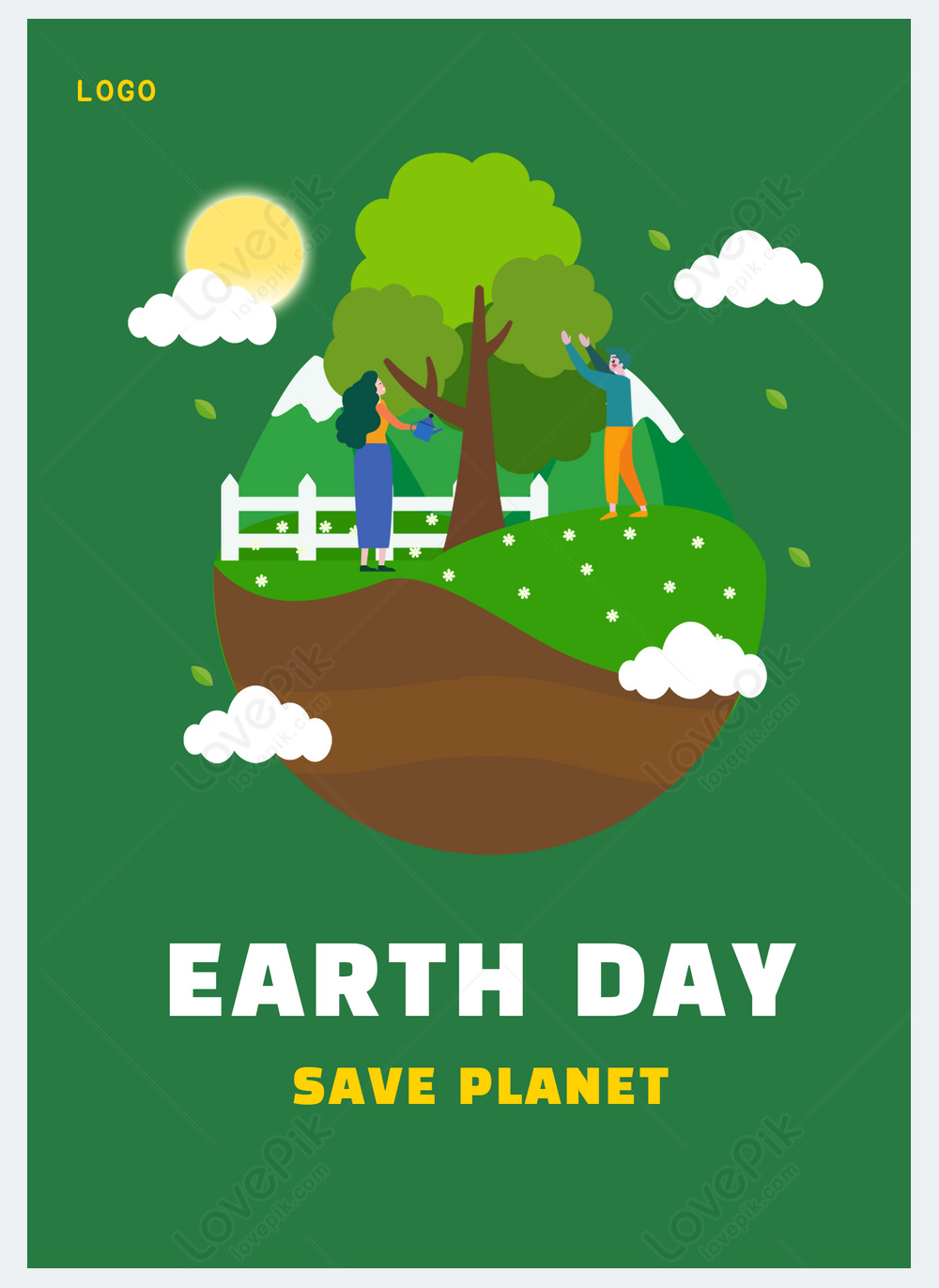 World earth day protect the environment poster template image_picture ...