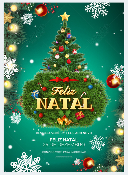 Ho Ho Tenha um Feliz Natal 25 de Dezembro Social Media PSD