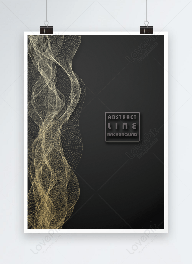 Black business abstract line corporate poster background template  image_picture free download 