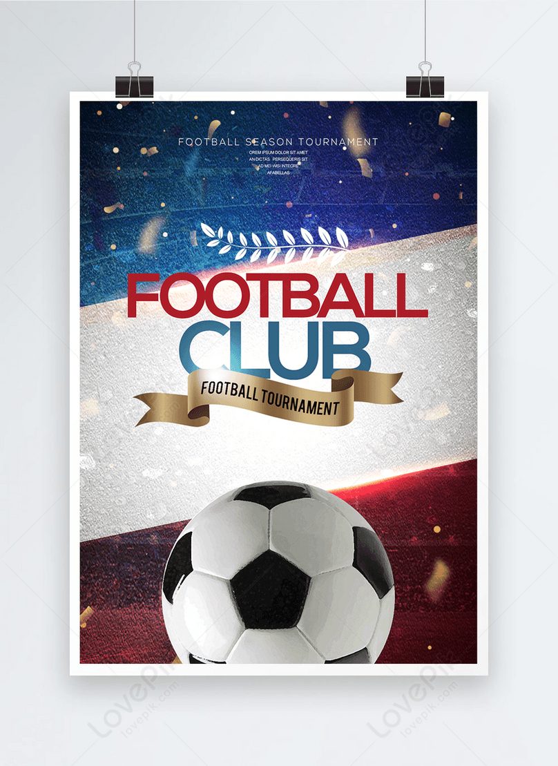 Modern fashion trend football club poster template image_picture free  download 