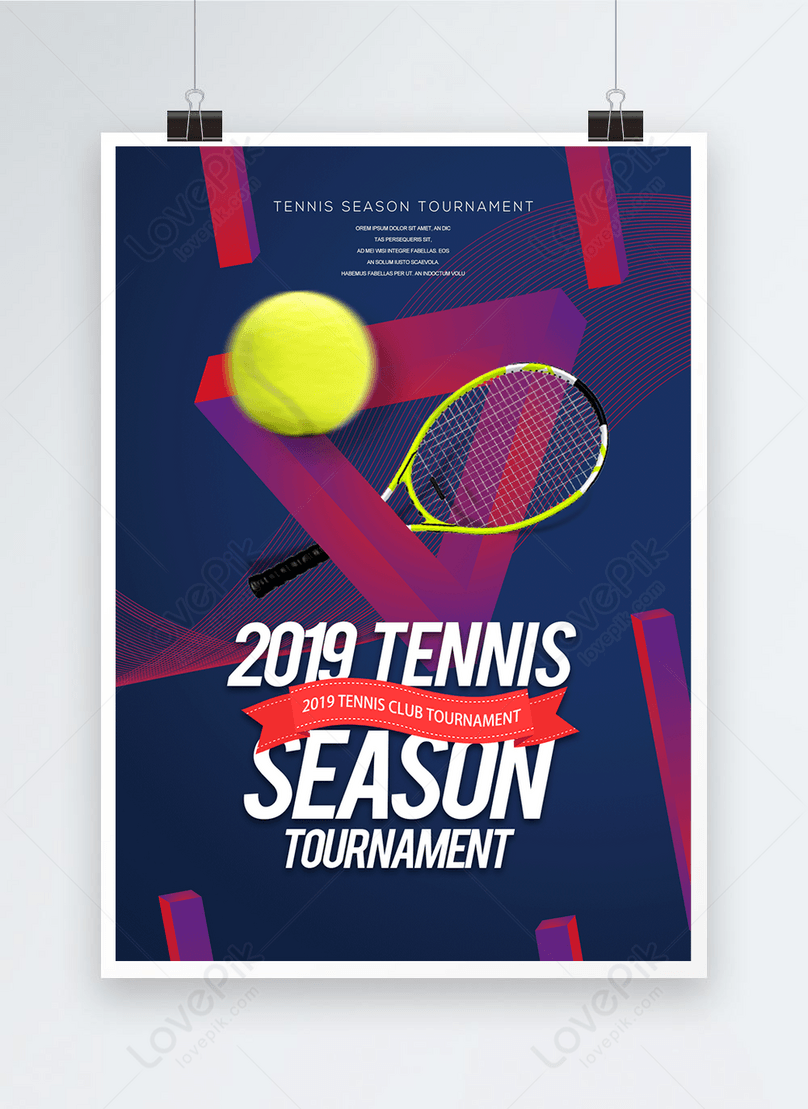 Personalized fashion modern simple tennis poster template Regarding Tennis Flyer Template Free
