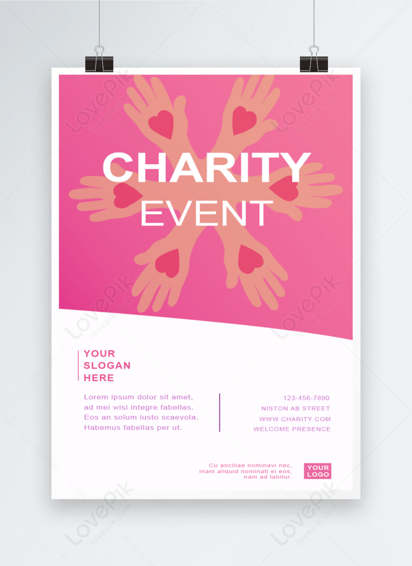 Charity fundraising event poster template image_picture free Throughout Charity Event Flyer Template
