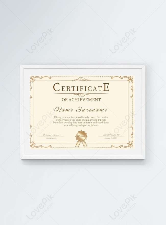 Download Golden Certificate Mockup Template Psd Material Issuing Qualification Certificate Template Image Picture Free Download 464980261 Lovepik Com