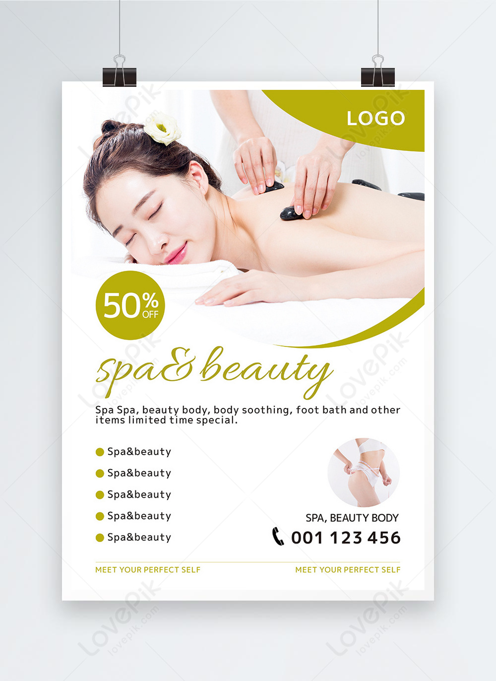 Spa Massage Promotion Poster Template Imagepicture Free Download 464988491