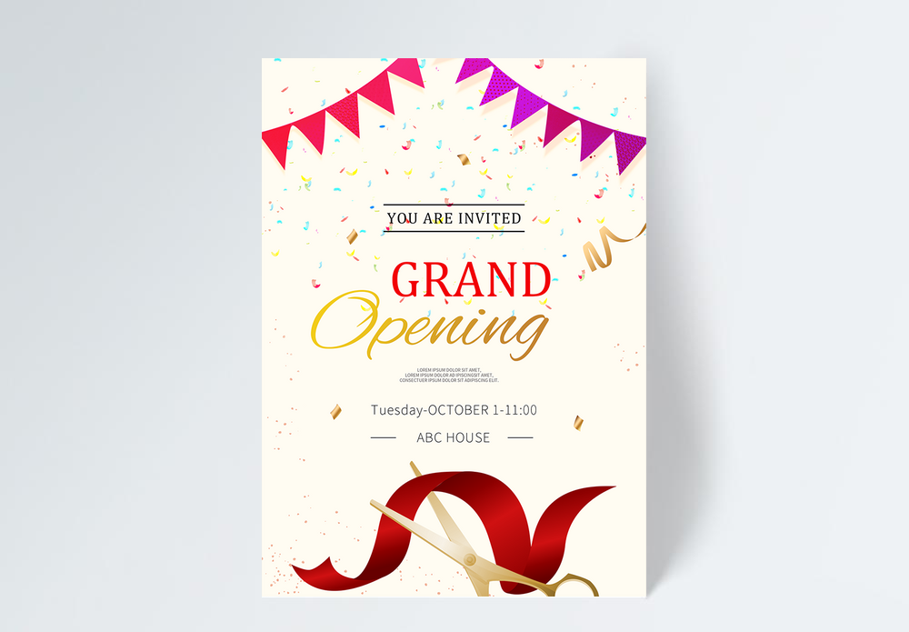 Opening Ceremony Invitation Images, HD Pictures For Free Vectors & PSD  Download 
